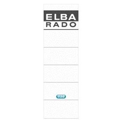 Elba - Rückenetikett breit 59x190mm selbstklebend weiß/grau 10 Stück