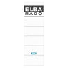Elba - Rückenetikett breit 59x190mm selbstklebend weiß/grau 10 Stück