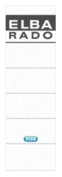 Elba - Rückenetikett breit 59x190mm selbstklebend weiß/grau 10 Stück