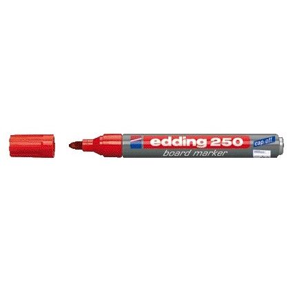Edding - Whiteboardmarker 250 rund 1,5-3mm rot | 10 Stück