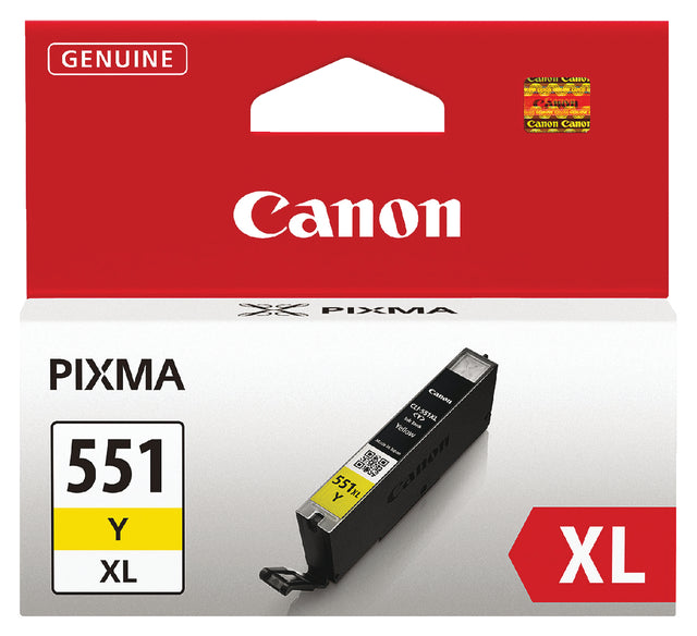 Inkcartridge Canon CLI-551XL Geel HC