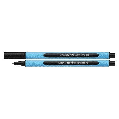 Schneider - Slider Edge Kugelschreiber extra breit schwarz | 10 Stück