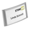 Langlebig - Plakette 8542 klassisch mit Magnet 34x74mm silbergrau | 10 Stück