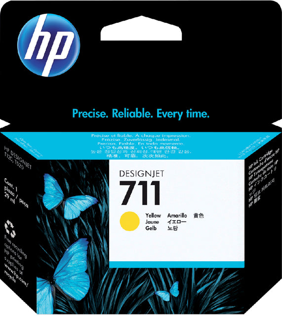 Tintenpatrone HP CZ132A 711 Gelb