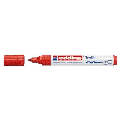 Edding - Textilmarker 4500 rund 2-3mm rot
