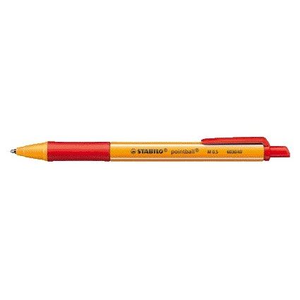 Stabilo - Kugelschreiber pointball 6030/40 mittelrot | 10 Stück