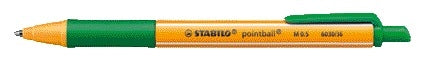 STABILO - Kugelschreiber pointball 6030/36 mittelgrün | 100 Stück