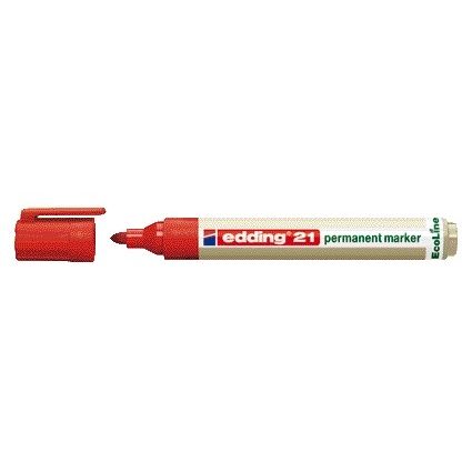 Edding - Filzstift 21 EcoLine rund rot 1,5-3mm