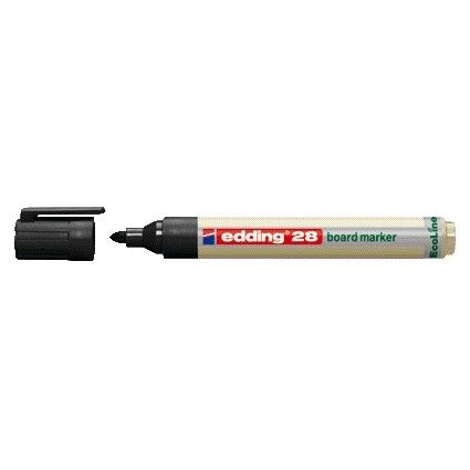 Edding - Whiteboardmarker 28 EcoLine rund 1,5-3mm schwarz | 10 Stück