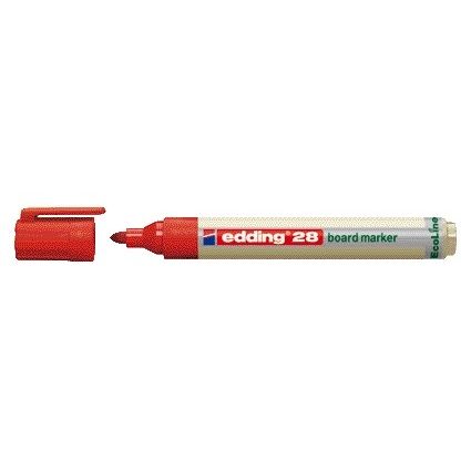 Edding - Whiteboardmarker 28 EcoLine rund 1,5-3mm rot | 10 Stück