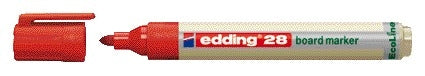 Edding - Whiteboardmarker 28 EcoLine rund 1,5-3mm rot | 10 Stück