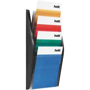 Helit - Ordnerhalter 4x A4 schwarz