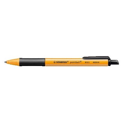 STABILO - Kugelschreiber pointball 6030/46 medium schwarz | 10 Stück