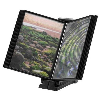 Djois - Infomanager Flex-O-Frame-Basis mit 10 Taschen anthrazit/schwarz