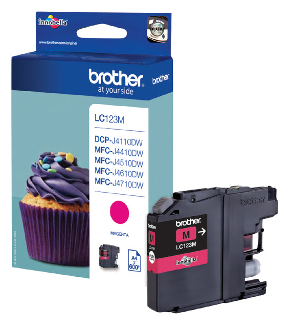 Tintenpatronenbruder LC-123M rot