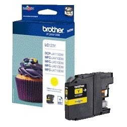 Brother - Tintenpatrone LC-123Y gelb