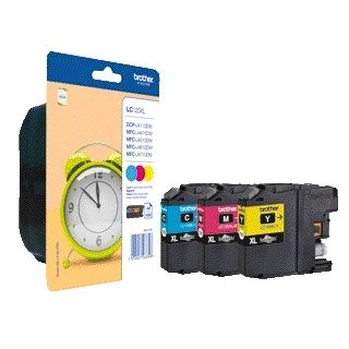 Brother - Tintenpatrone LC-125XLRBWBP 3 Farben