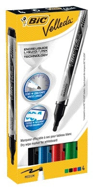 Bic - Whiteboard-Marker flüssig rund m sortiert | 96 Stück