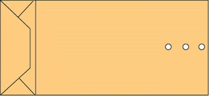 Quantore - Umschlagmusterbeutel 120x285x50mm 120gr/m2 br 250 Stück
