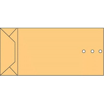 Quantore - Umschlagmusterbeutel 100x245x40mm braun 250 Stück
