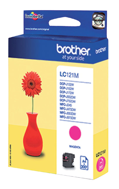 Inkcartridge Bruder LC-121M rot