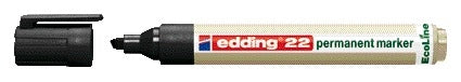 Edding - Filzstift 22 EcoLine diagonal schwarz 1-5mm
