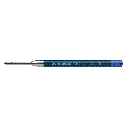 Schneider - Kugelschreibermine 755 Slider extra breit blau | 10 Stück