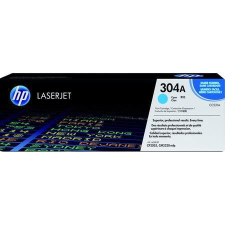 HP - Tonerkartusche cc531a 304a blau