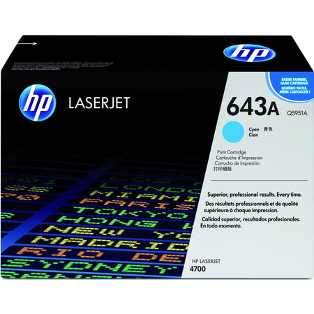 HP - Tonerkartusche q5951a 643a blau
