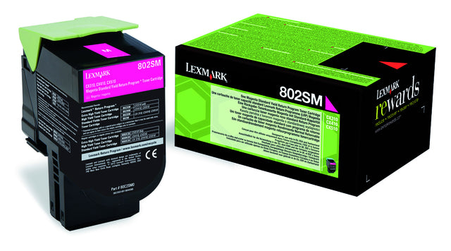 Tonercartridge Lexmark 80C2SM0 PREBATE rot