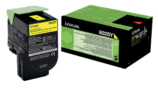 Tonercartridge Lexmark 80C2SY0 PREBATE Gelb