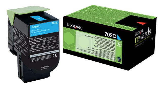 Tonercartridge Lexmark 70C20C0 Prebatblau