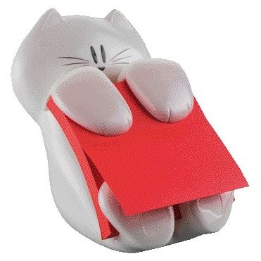 Post-it - Notizblockspender Z-Notes Cat 76x76mm inkl. Notizzettel rosa