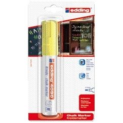 Edding - Kreidemarker 4090 Fensterdiagonale 4-15mm neongelb Blister à 1 Stück