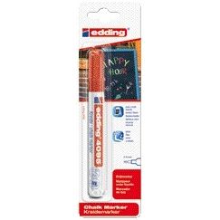 Edding - Kreidemarker 4095 rund 2-3mm rot Blister à 1 Stück | 10 Stück