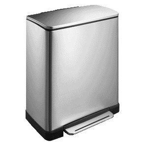 EKO - Treteimer E-Cube 50 Liter Edelstahl