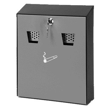 Vepa Bins – Wandaschenbecher mit Inneneimer schwarz/grau