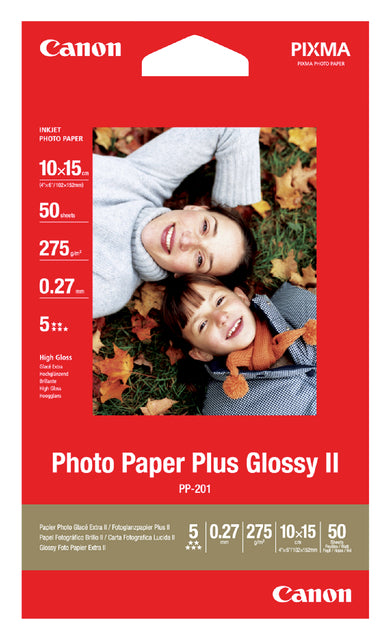 Tintenstrahlpapier Canon PP-2010 10x15cm 260gr Gloss 50vel