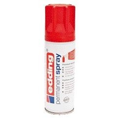 Edding - Farbspraydose 5200 Permanentspray Matt Verkehrsrot | 6 Stück