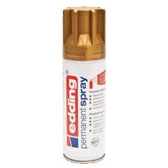 Edding - Farbspraydose 5200 Permanentspray Matt Rich Gold | 6 Stück