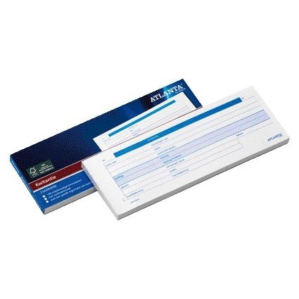 Atlanta von Jalema – Quittungsheft Djois 74 x 210 mm, 100 Blatt