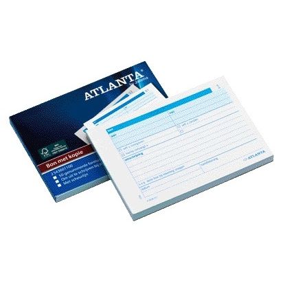 Atlanta - Djois Quittungsbuch mit Durchschrift Carbon A6