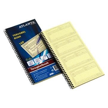 Atlanta von Jalema – Rückrufbuch Djois, Recyclingpapier, 74 x 128 mm, 160 Notizen, 40 Blatt