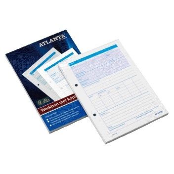 Atlanta von Jalema – Arbeitsauftrag Djois mit Carbon-Blatt A5 50x2