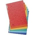 Exacompta - Tabs 225x297mm 11-Loch 6-teiliger Glanzkarton