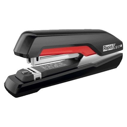 Rapid - Schreibtischhefter Supreme fullstrip S17 30 Blatt schwarz/rot