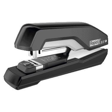 Rapid - Schreibtischhefter Supreme Halbstreifen S27 30 Blatt schwarz | 6 Stück