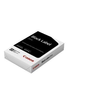 Black Label - Kopierpapier Zero A4 75gr weiß 500 Blatt | 5 Stück