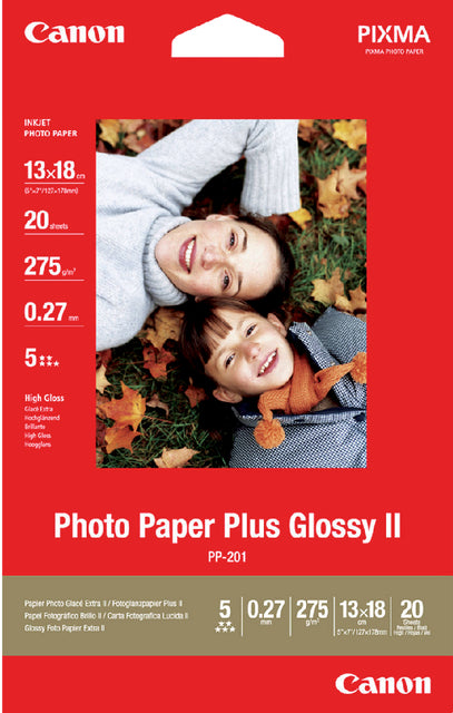 Tintenstrahlpapier Canon PP-20101 13x18cm 260gr plus 20vvel