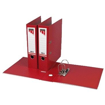 Quantore - Ordner A4 80mm PP dunkelrot